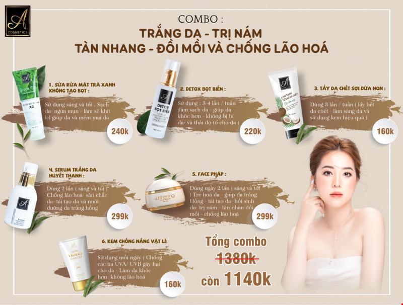 Set Combo Trị Nám Tàn Nhang – Đồi Mồi